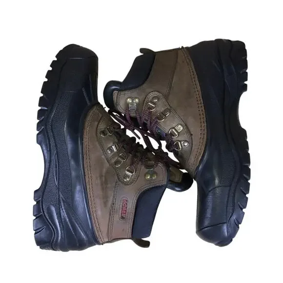 Sorel Boots Men’s 10M Brown Leather Upper Work Hiking Outdoor Utility Casual