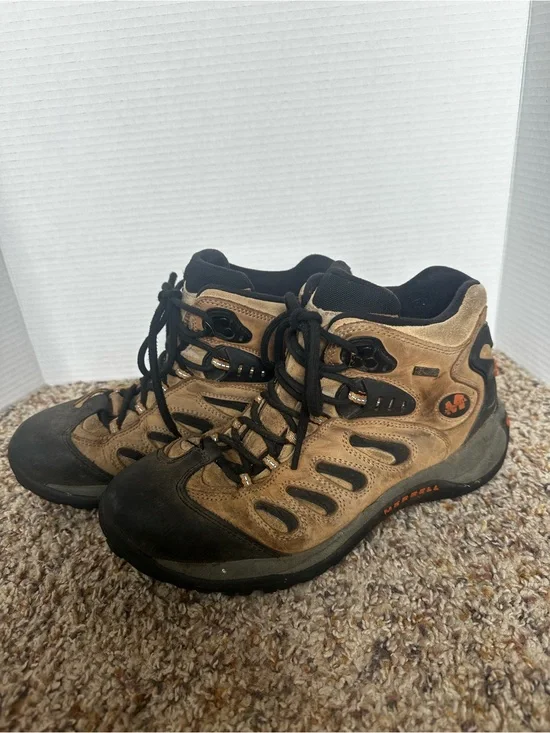 Merrell Brown and Black Men's Hiking Boots