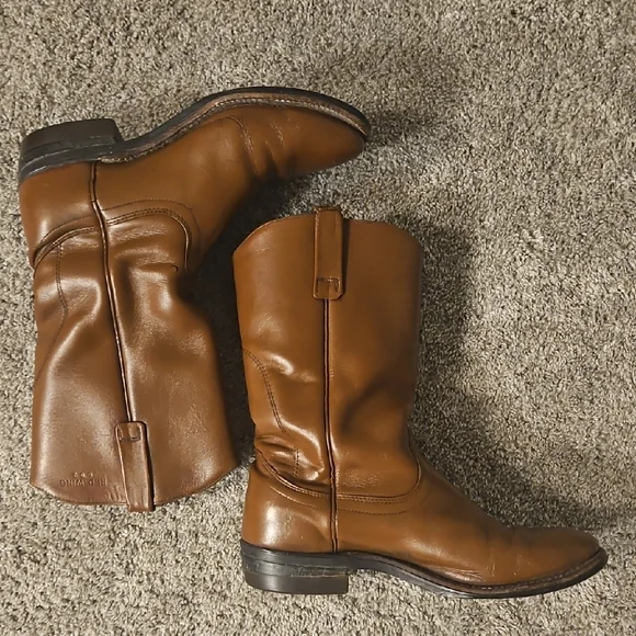 Red Wing Shoes Brown Leather Boots Western Cowboy 10