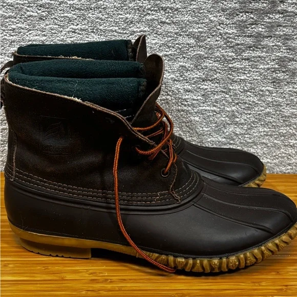 LaCrosse‎ Duck Boots Mens Sz 10 Brown Rain  Winter Removable Inserts Polartec