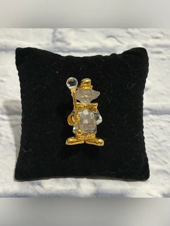 Swarovski Crystal Memories clown conductor brooch pin
