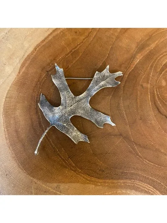 RETIRED James Avery Oak Leaf Brooch, Sterling Silver