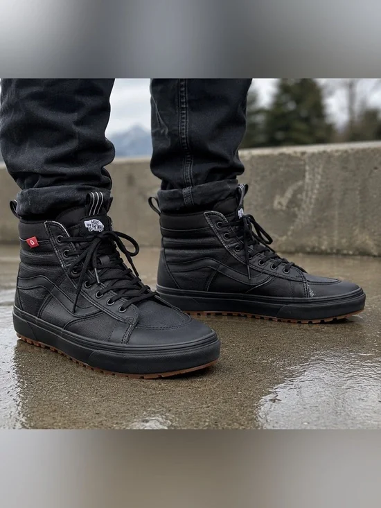 Vans Sk8-Hi MTE HEIQ Eco Dry Black Boots Men’s 11 Water Repellent