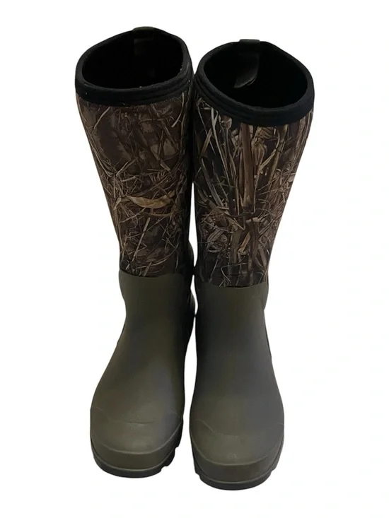 Magellan Outdoors Men's Mossy Oak Camo and Olive Green Waterproof Boots