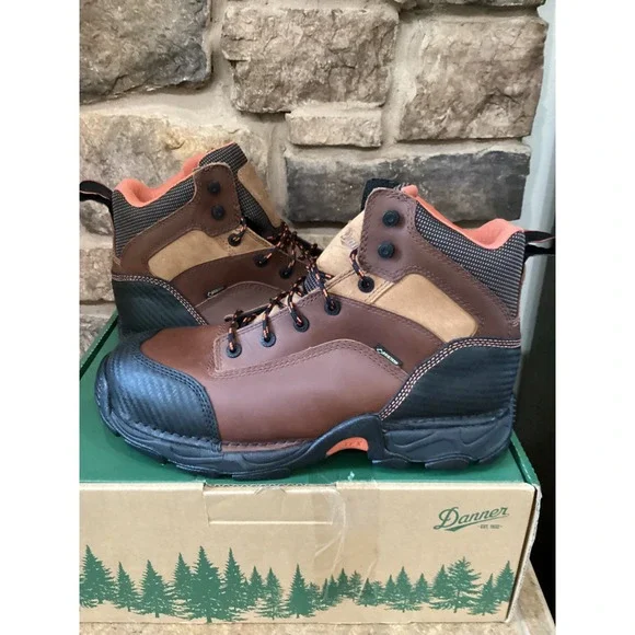 Danner Corvallis 17602 Mens 11.5 D Brown GORE-TEX Non-Metallic Toe Work Boots