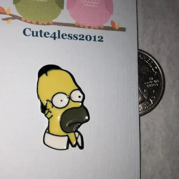 Homer Simpson Pin Brooch