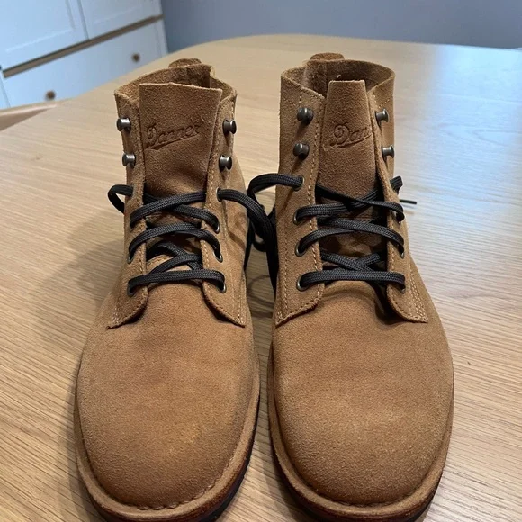 Danner Tan Suede Lace-Up Boots