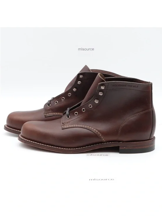 Wolverine Men's 1000 Mile Plain-Toe Original Leather Made in USA Boots W05301