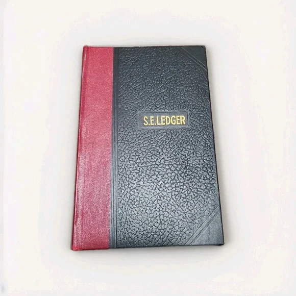Vintage 1960s S.E.‎ Ledger Miniature Hard Cover 124 Pages + Index
