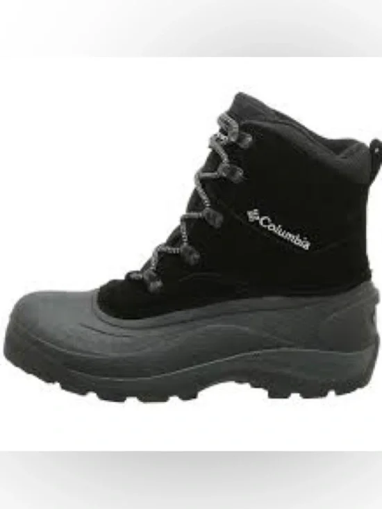 Columbia Black and Gray Thermolite Men's Winter Lace-Up Boots