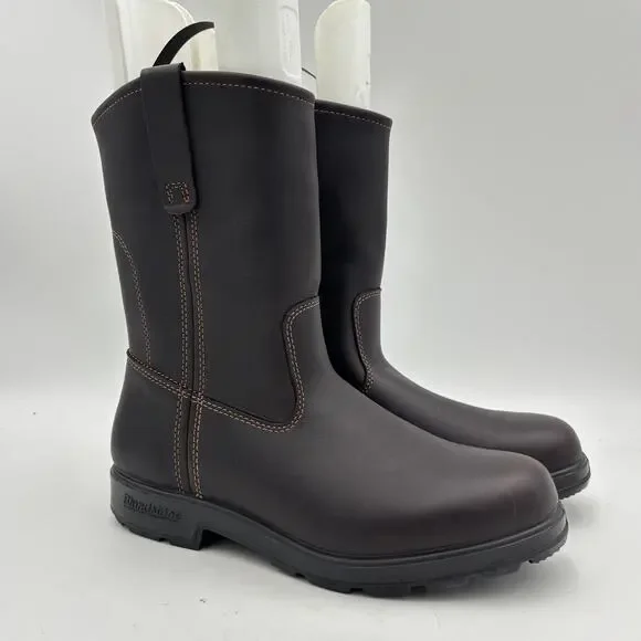 Blundstone 2528 Claret Full Grain Leather Rigger Boots Men's 10