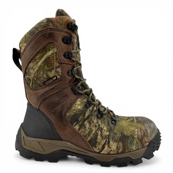 ROCKY Sport Pro 1000 Gram Hunting Boots Mens Size 10.5M RKS0309‎ Camo Waterproof