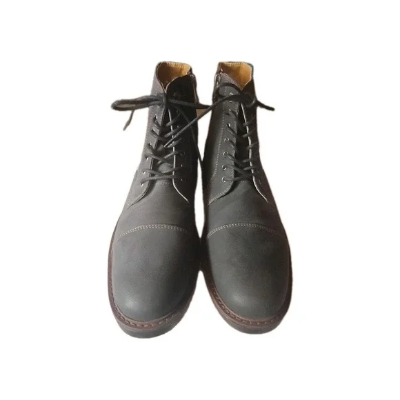 Dockers Mens Rawls Rugged Lace-up Synthetic Leather Lugged Cap Toe Boot Men's 11