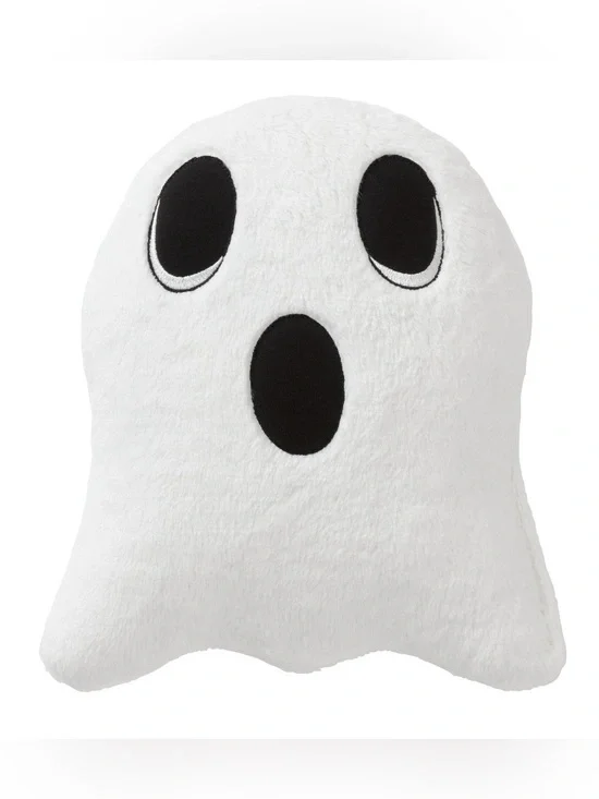 IKEA Kustfyr Plush Ghost Toy Pillow - White