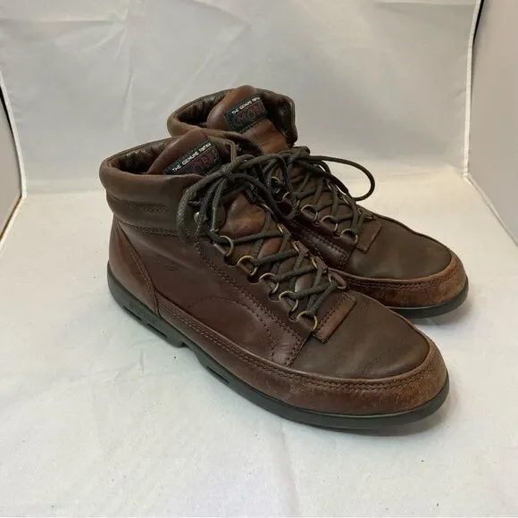 Ecco Mobile Genuine Footwear Brown Leather Men's Boots Size 41/7-7.5