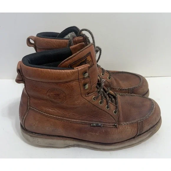 Vintage‎ Red Wing Irish Setter 838 Wingshooter Moc Toe Boots Leather L Sz 11.5