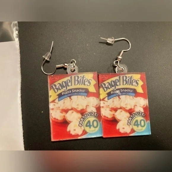 4/$25 Bagel bites dangle earrings. NWOT. Super adorbs 🥰