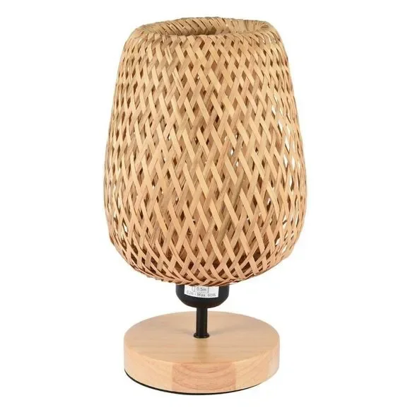 Boutique Bamboo Wicker Rattan Woven Table Lap Boho Home Decor