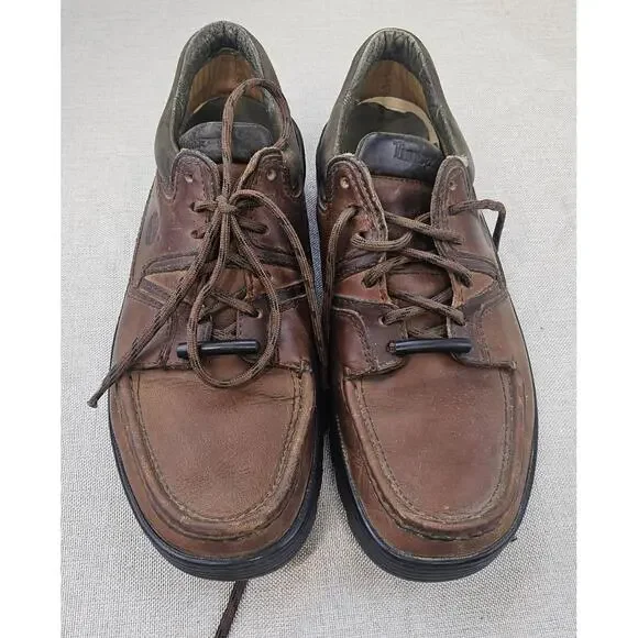 Timberland‎ Classic LaceUp Shoes Brown Leather Round Toe 37022 Mens 10.5