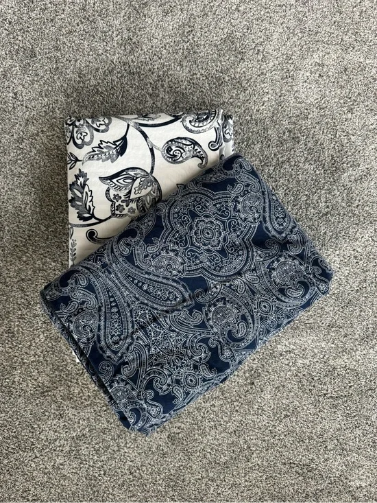 IKEA Blue and White Twin Size Duvet Covers