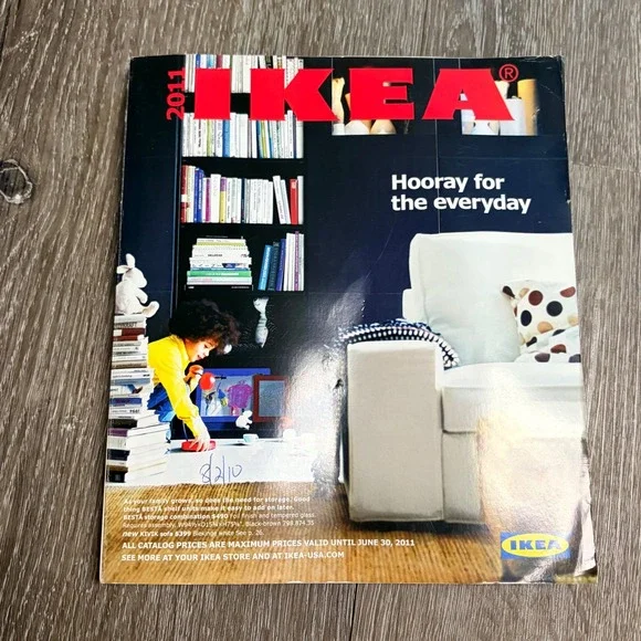 Vintage 2011 IKEA Catalog Hooray for the Everyday Collectible Home Decor Book