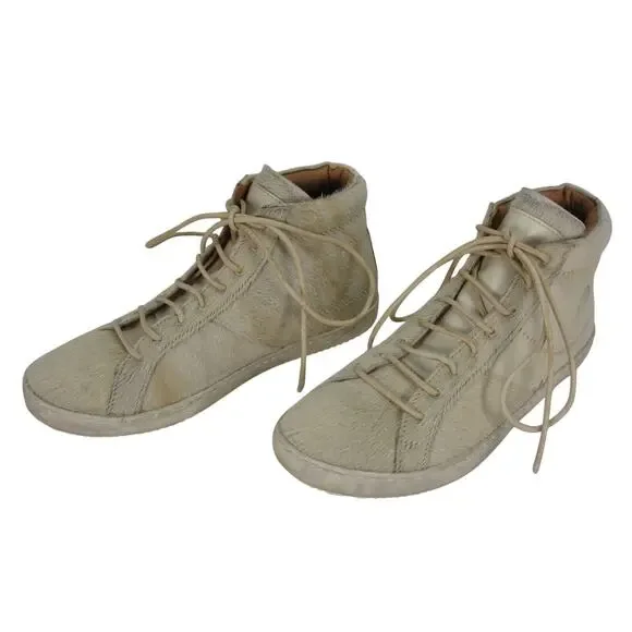 Man‎ X One TEASPOON Beige/White Fur Mr Lucky Stars Trainers EU46/US13 NEW W/BAG