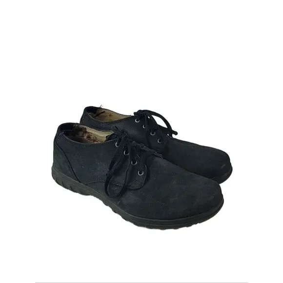 Bogs Eugene Black‎ Leather Waterproof Lace Up Mens Low Top Shoes
