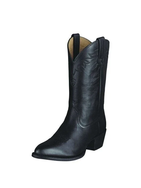 Ariat Heritage Sedona Mens Western Black Leather Cowboy Work Boots 10.5 D 34601