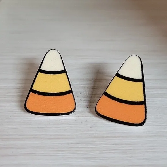 Candy Corn Earrings