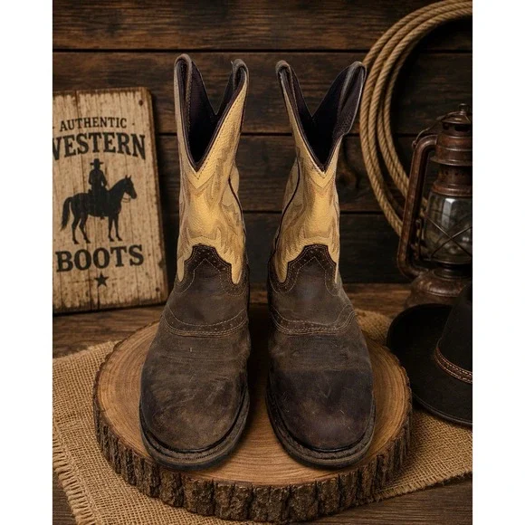 Justin Original Workboots Superintendent 11 Inch Work Beige Brown SE4660 10.5EE