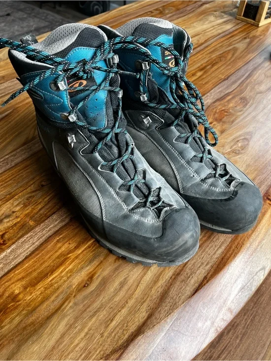 Scarpa Charmoz Pro GTX Men's Mountaineering Boots, Size 48 / 14, Gray Waterproof