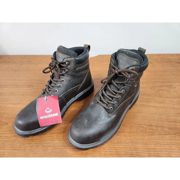 Wolverine Floorhand Men's Steel Toe Work Boots Brown W10633 Size 13M EH NWT
