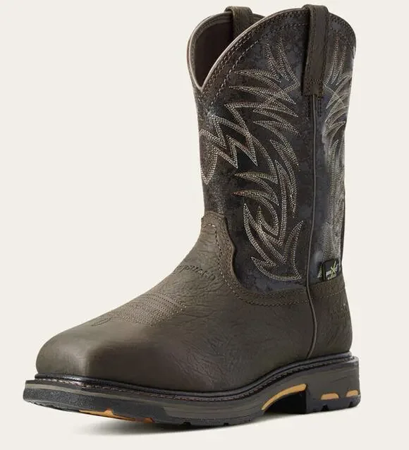 Ariat WorkHog Wide Square Toe MetGuard Waterproof Composite Work Boot Size 11