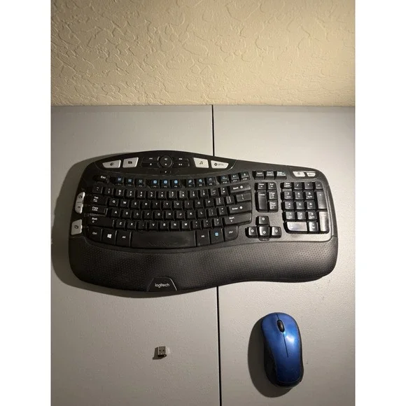Logitech K350 Ergonomic Wireless Keyboard with Mouse (K350 / M310) Dongle Paired