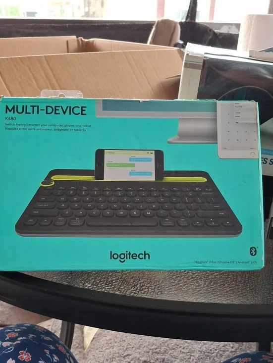 Logitech Multi-Device Bluetooth Keyboard K480 in Black with Lime Accent