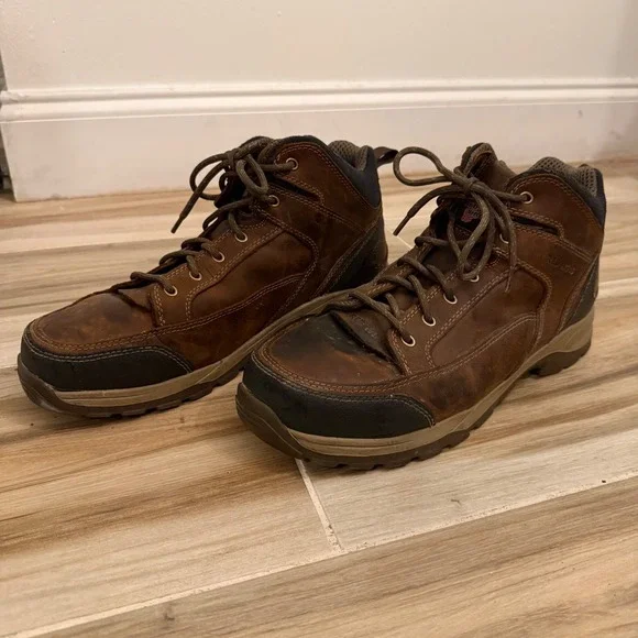 Red Wing TruHiker 6692 Safety Toe Work Boots Mens Brown Leather Size 11.5 D