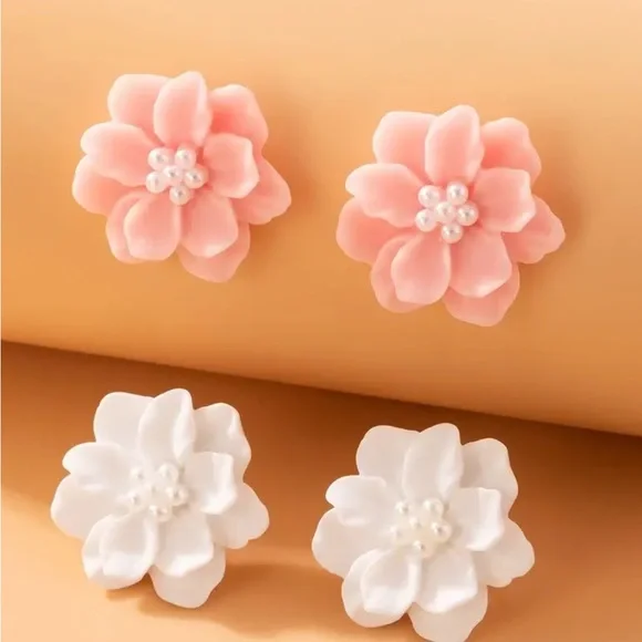 Floral Earring Set ~ 2 Pairs