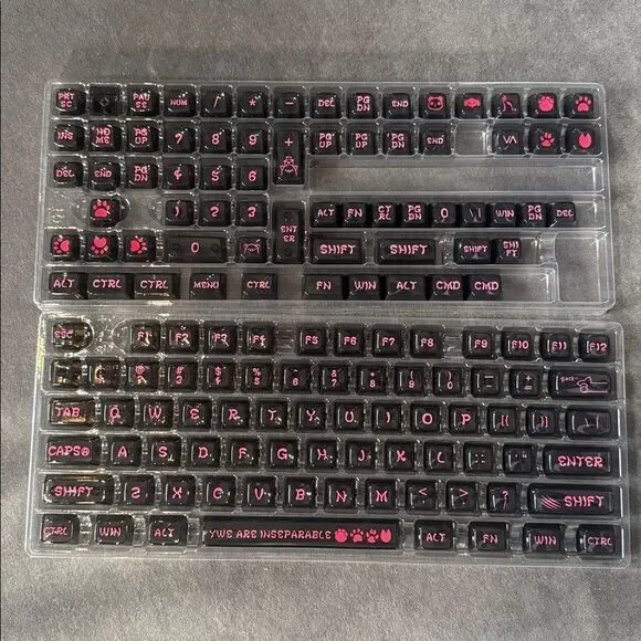 Coolkiller Animal World Theme Clear Keycap Set 142 Key Caps for Keyboards NEW