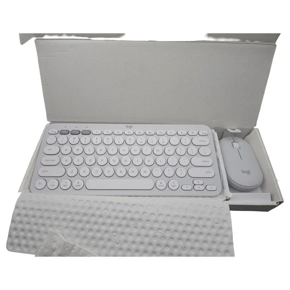Logitech Wireless Keyboard and Mouse Combo in White for Mac