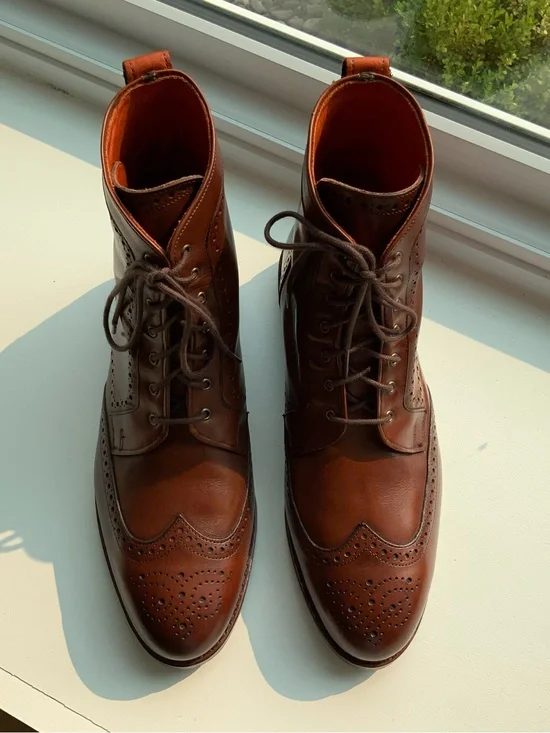 Allen Edmonds Dalton Wingtip Boots  Color: Chili