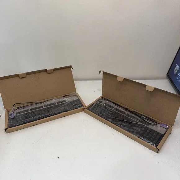 Lot of 2 (Two) Hewlett Packard HP SK-2880  Black/Silver PS/2