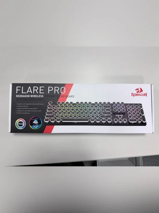 Redragon K710 Wireless Typewriter Mechanical Gaming Keyboard