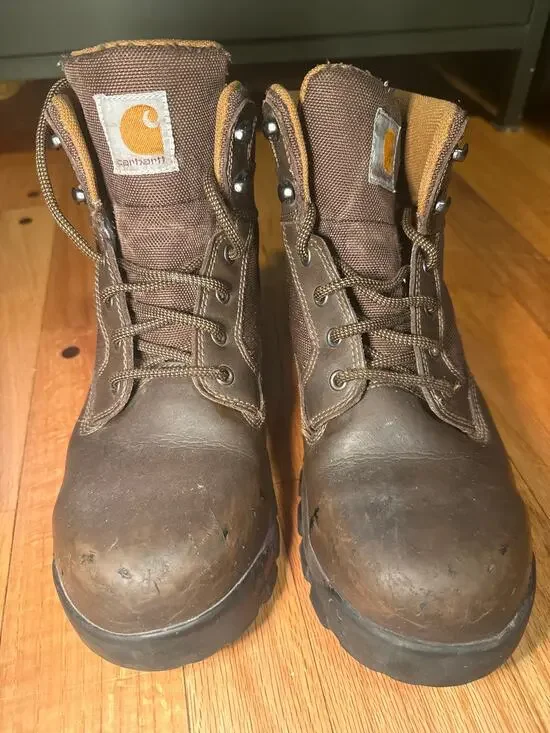 Carhartt CMF6284 Work Boots Men’s 9.5M Composite Toe EH Brown Leather