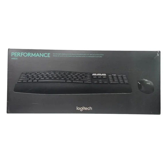 Logitech MK825 Wireless Keyboard/Mouse Combo Full-Size Keyboard Bluetooth Black