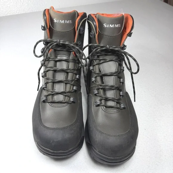 Simms Tributary Wading Boots Mens 15 Gunmetal Grey Fly Fishing 39851-00