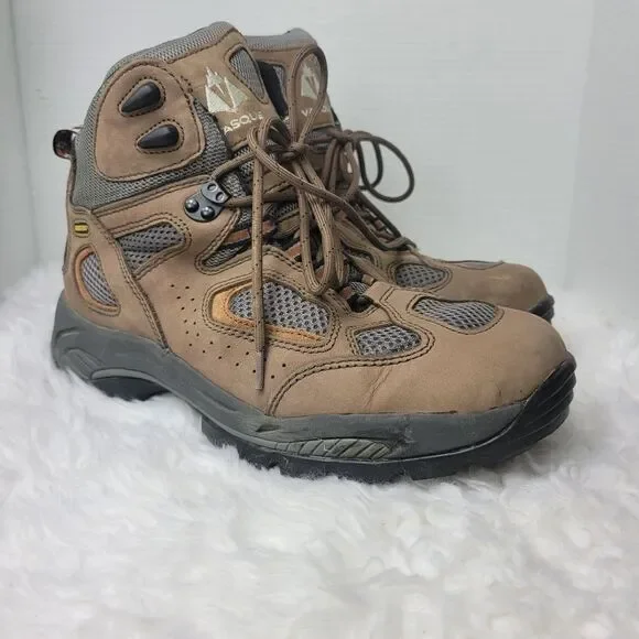 Vasque  Gore-tex Mens Boot Size 10 Vibram Sole Hiking Brown Suede Shoes