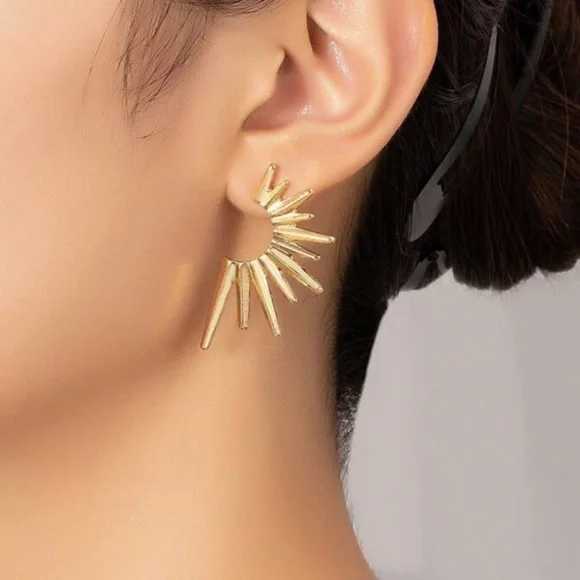 Anthropologie Radiant Gold Earrings