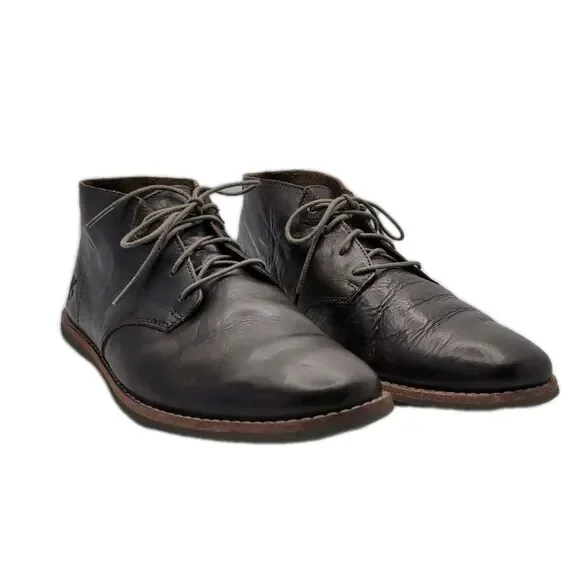 TIMBERLAND Revenia Leather Chukka Boots Mens 9.5 Dark Brown Lace Up Work Casual