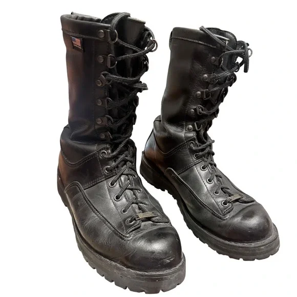 Danner Fort Lewis Black Leather Gore-Tex Military Boots 29110 Mens 9.5 D USA
