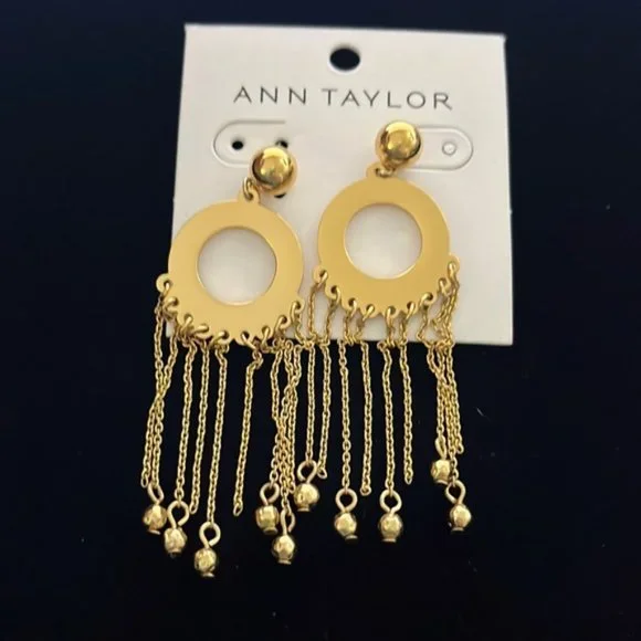 Ann Taylor Gold Tone Earrings